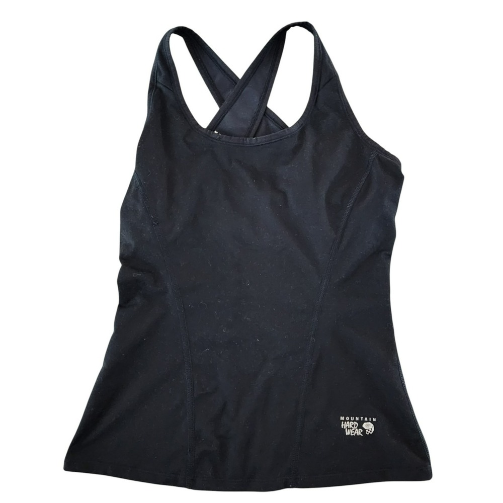 Mountain‎ Hardwear Womens Black Active Tank Top Built-in Shelf Bra Small